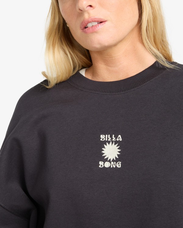 4 So Sunny Kendal - Sudadera para mujer Negro EBJFT00155 Billabong