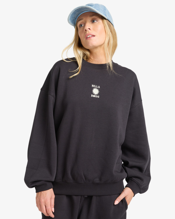 0 So Sunny Kendal - Sudadera para mujer Negro EBJFT00155 Billabong
