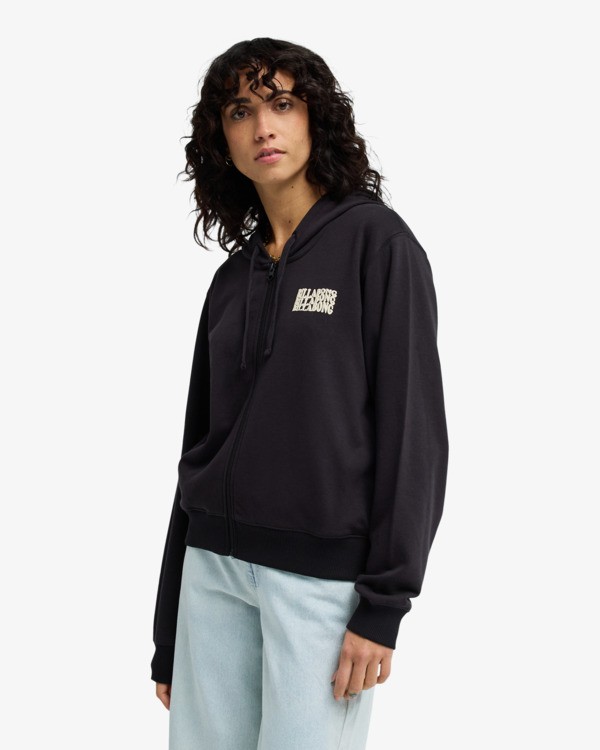 3 Zip Family - Zip-Up Hoodie for Women Black EBJFT00160 Billabong