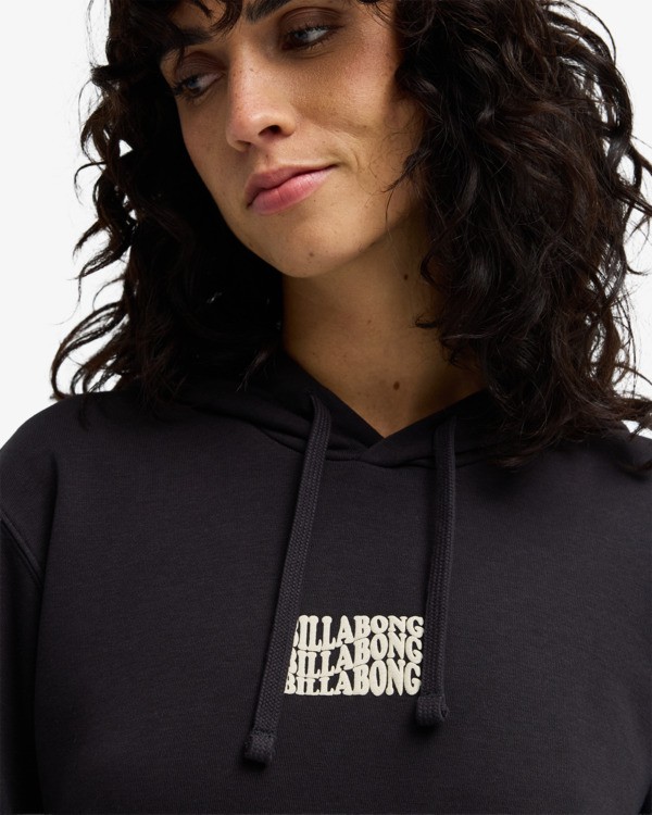 4 Family - Sweat &agrave; capuche pour Femme Noir EBJFT00161 Billabong