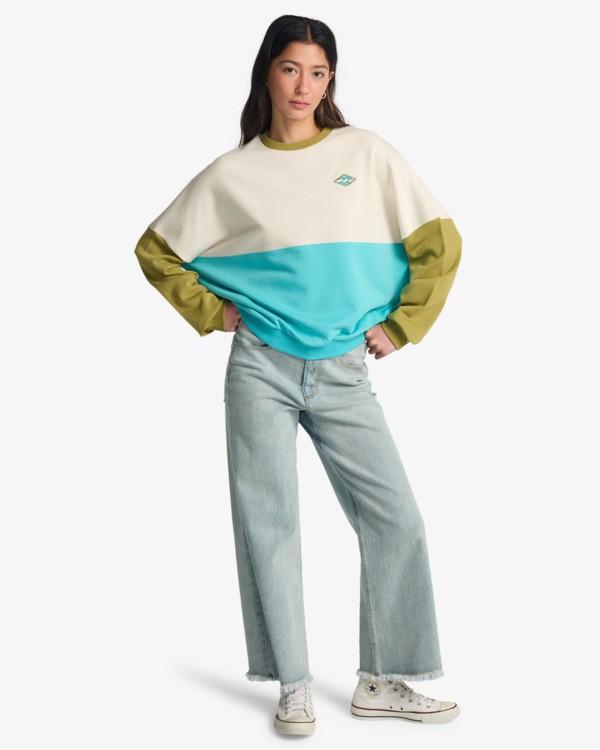 1 Jump Around Block - Sweatshirt for Women Beige EBJFT00164 Billabong