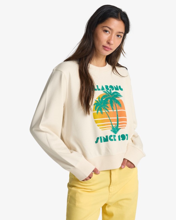0 My Fave Beach - Sweatshirt for Women White EBJFT00170 Billabong