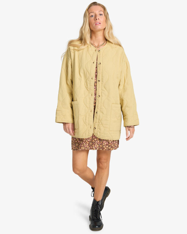 1 U R Golden - Gesteppte Jacke für Frauen Grün EBJJK00160 Billabong