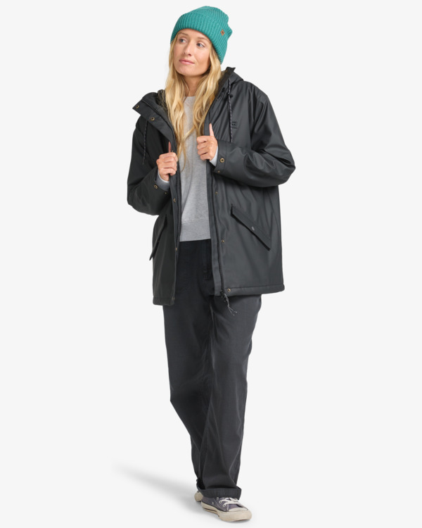 1 Under The Rain - Rain Coat for Women Black EBJJK00161 Billabong