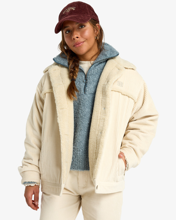0 Cord In Love - Trucker Jack voor Dames White EBJJK00163 Billabong