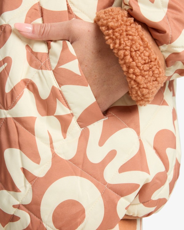 6 Cosmic Puffer - Wende-Daunenjacke für Frauen Braun EBJJK00169 Billabong
