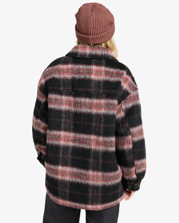 2 Lucky Star - Oversize-Truckerjacke für Frauen Schwarz EBJJK00171 Billabong