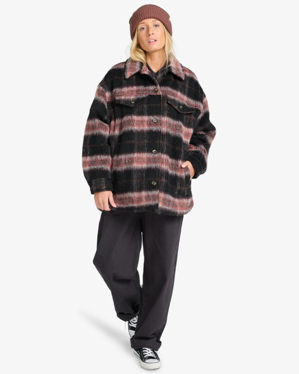 1 Lucky Star - Oversize-Truckerjacke für Frauen Schwarz EBJJK00171 Billabong