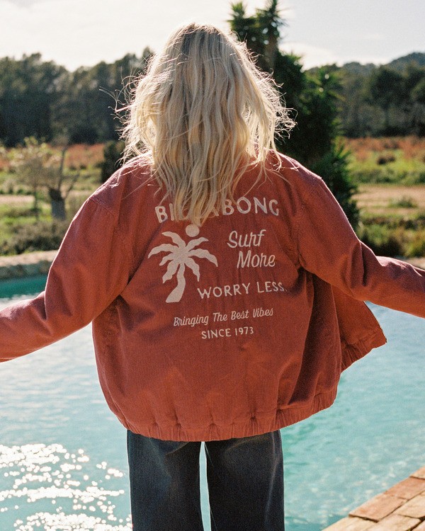 0 Chill Time - Corduroy Jacket for Women Pink EBJJK00174 Billabong