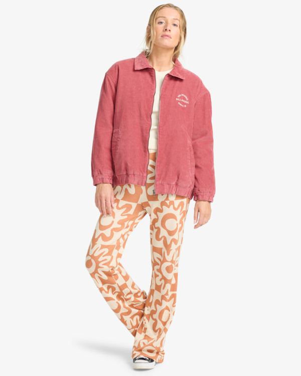 1 Chill Time - Chaqueta de pana para mujer Rosa EBJJK00174 Billabong