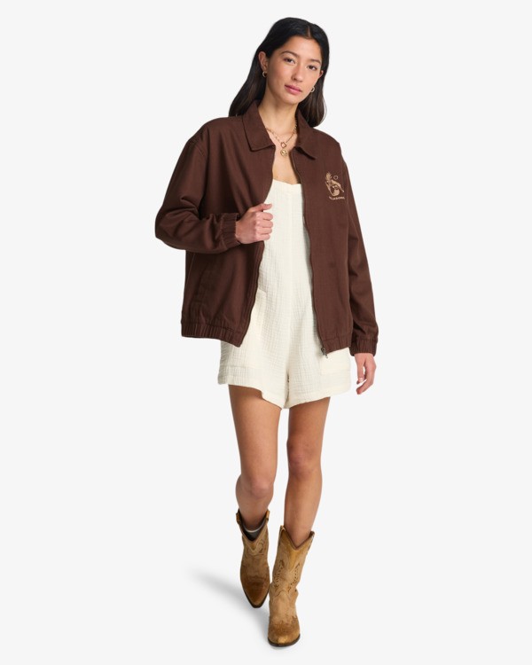 1 Chill Time - Relaxed Fit-Jacke f&uuml;r Frauen Braun EBJJK00178 Billabong