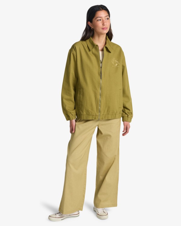 1 Chill Time - Giacca vestibilit&agrave; comoda da Donna Beige EBJJK00178 Billabong