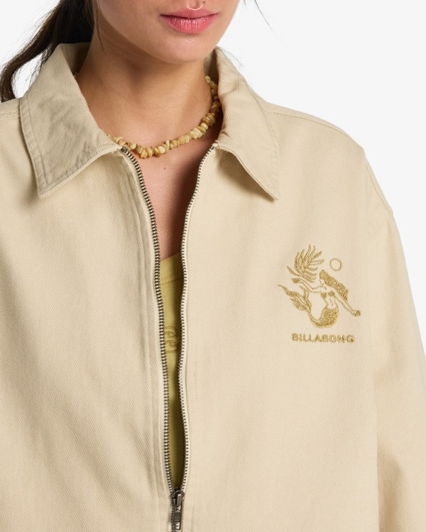 5 Chill Time - Relaxed Fit-Jacke f&uuml;r Frauen Weiss EBJJK00178 Billabong