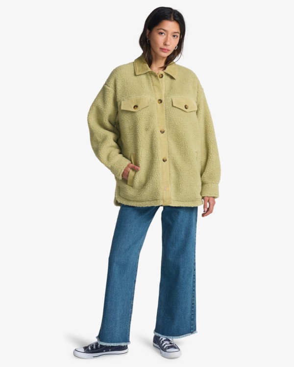 1 Coastal Waves - Giacca di velluto da Donna Green EBJJK00180 Billabong