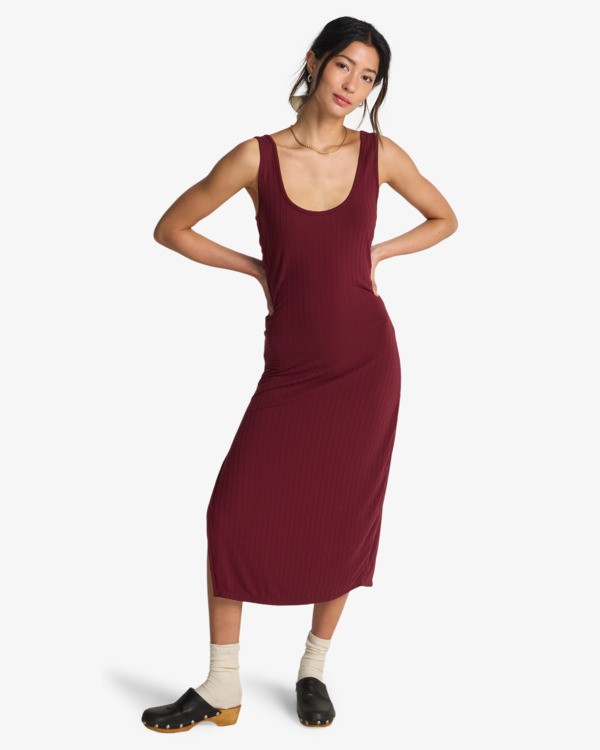 1 Take A Look - Midikleid f&uuml;r Frauen Rot EBJKD00114 Billabong