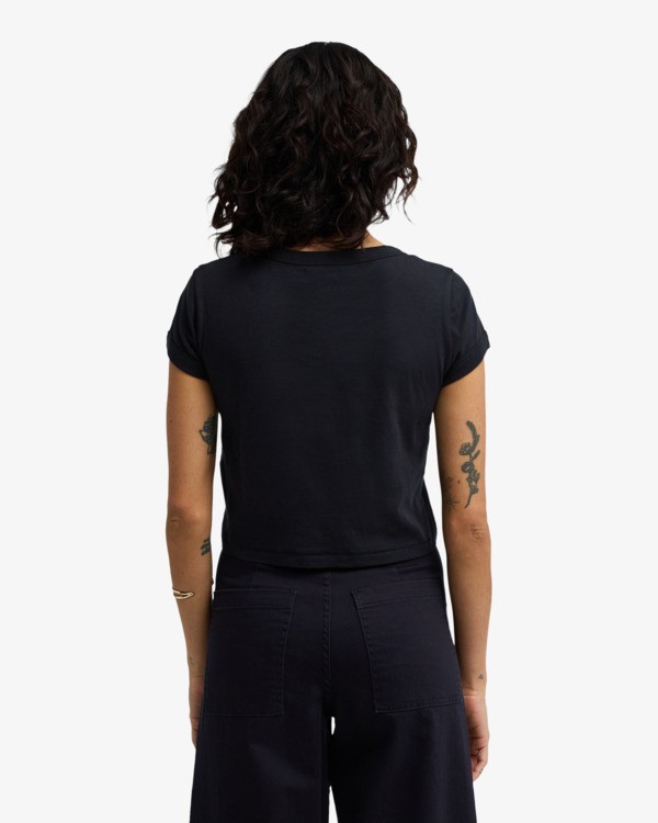 2 Daily - Enganliegendes T-Shirt f&uuml;r Frauen Schwarz EBJKT00120 Billabong