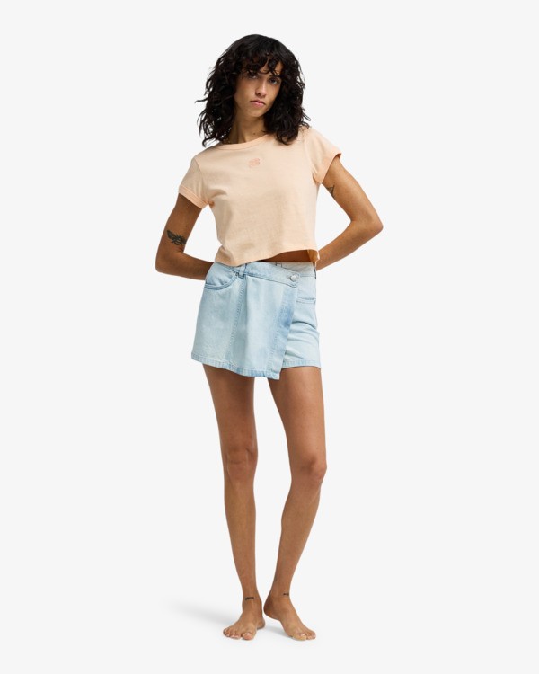 1 Daily - T-Shirt ajust&eacute; pour Femme Rose EBJKT00120 Billabong