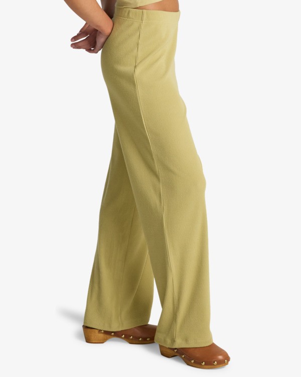 3 Keep It Straight - Full Length Trousers for Women Green EBJNP00134 Billabong