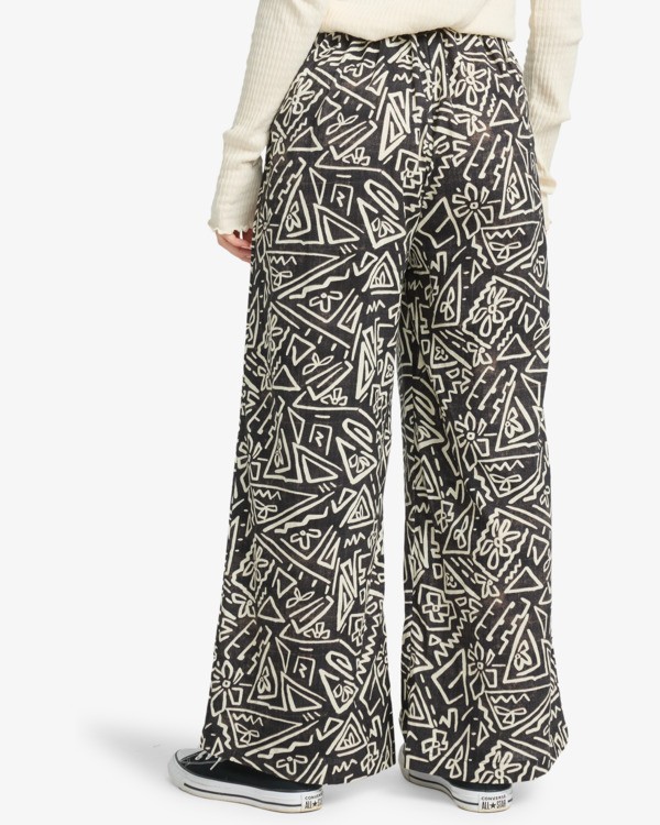 3 Follow Me - Elasticated Waist Trousers for Women Black EBJNP00138 Billabong