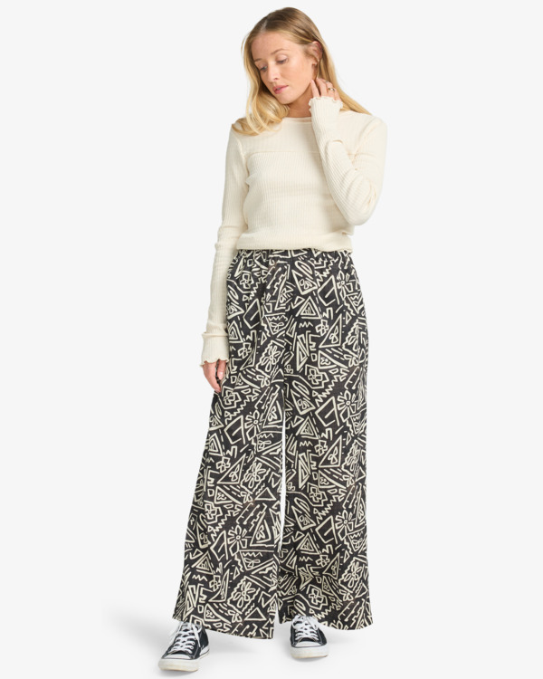 2 Follow Me - Elasticated Waist Trousers for Women Black EBJNP00138 Billabong