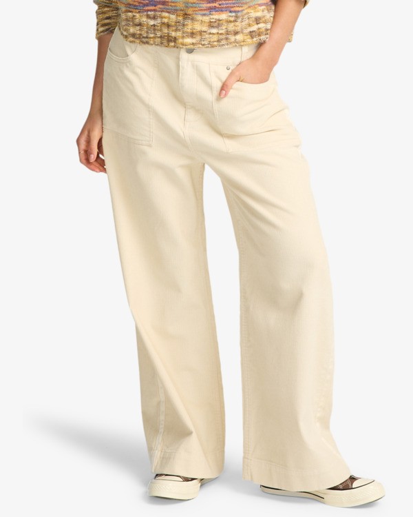 0 Sea Tone - Wide Leg Trousers for Women White EBJNP00139 Billabong