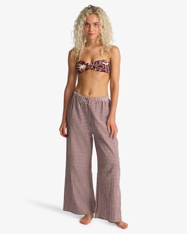 0 Beach Spirit - Wide Leg Trousers for Women Red EBJNP00141 Billabong