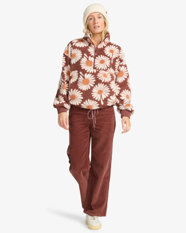 1 Time Off - Felpa pullover da Donna Brown EBJPF00112 Billabong