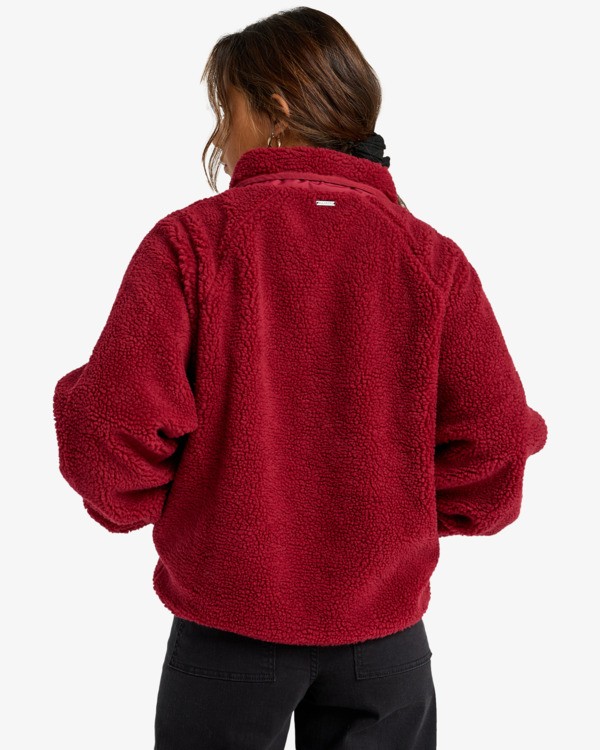 2 Travel The World - Sherpa-Fleece für Frauen Rot EBJPF00114 Billabong