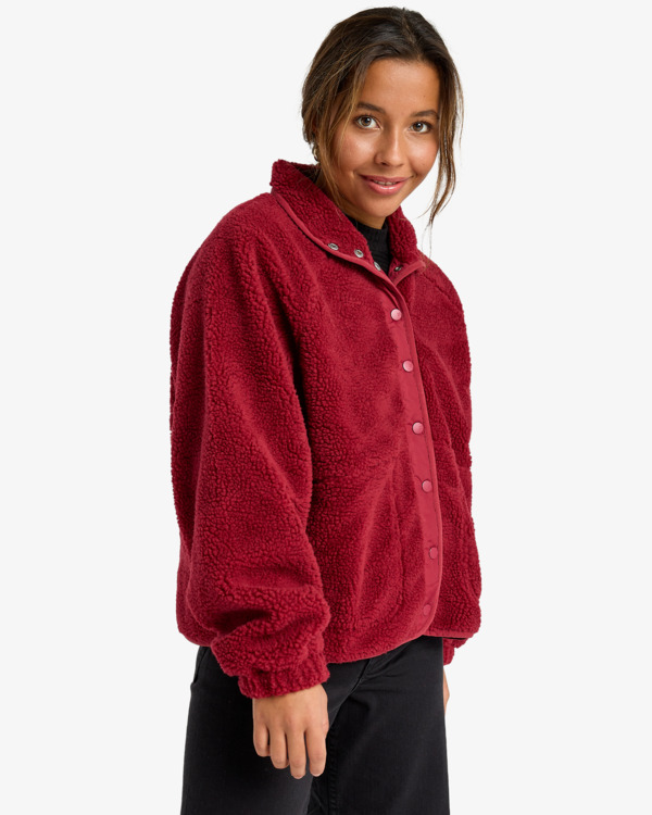 3 Travel The World - Sherpa-Fleece für Frauen Rot EBJPF00114 Billabong