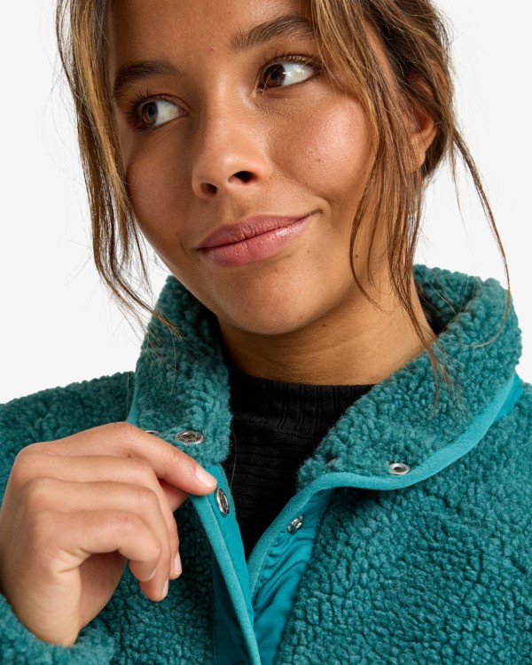 4 Travel The World - Sherpa-Fleece für Frauen Grün EBJPF00114 Billabong