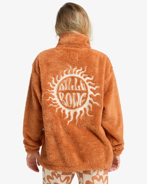 3 Bring The Sun - Pulli mit Reißverschluss für Frauen Braun EBJPF00120 Billabong