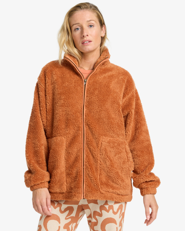 1 Bring The Sun - Pulli mit Reißverschluss für Frauen Braun EBJPF00120 Billabong