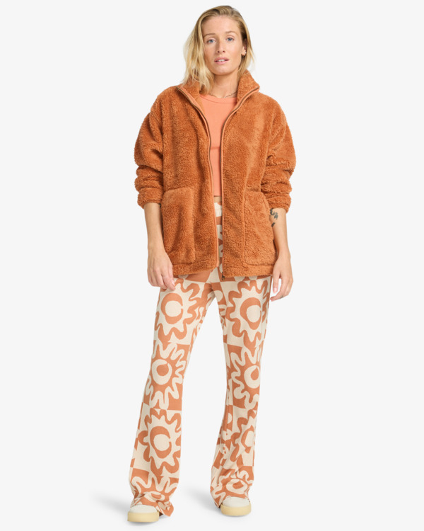 2 Bring The Sun - Pulli mit Reißverschluss für Frauen Braun EBJPF00120 Billabong