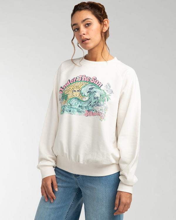 3 Here We Go - Sudadera para Mujer Blanco EBJSF00111 Billabong