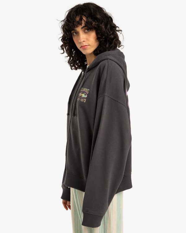 5 Nices Vibes - Hoodie mit durchgehendem Reißverschluss für Frauen Schwarz EBJSF00163 Billabong