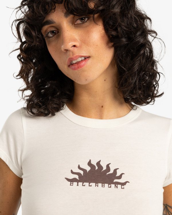 1 Wild Feelings - Short Sleeves T-Shirt for Women White EBJSF00164 Billabong