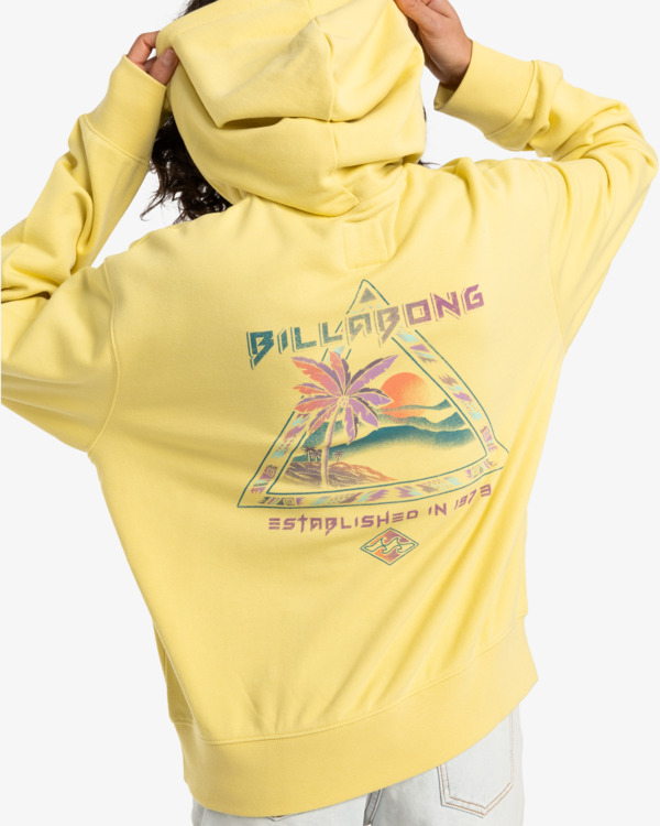 3 Retro Dreams - Kapuzenpulli für Frauen Gelb EBJSF00166 Billabong