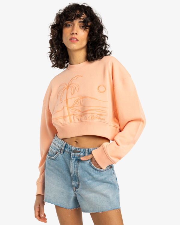 0 Last Session - Pullover Sweatshirt for Women Pink EBJSF00173 Billabong