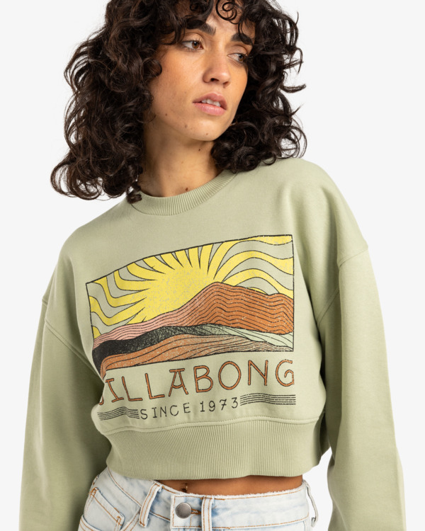 0 Mojave - Sweat pour Femme Vert EBJSF00174 Billabong