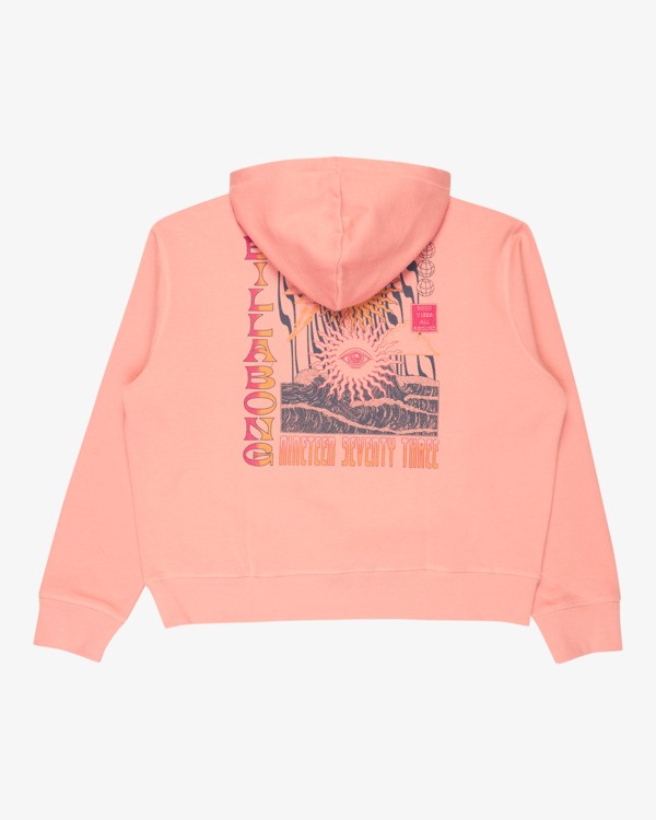 1 Sol Vibes - Pullover Hoodie for Women Pink EBJSF00178 Billabong