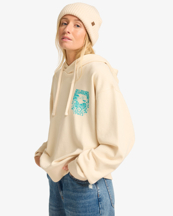 3 More Rides - Sudadera con capucha para Mujer Blanco EBJSF00179 Billabong