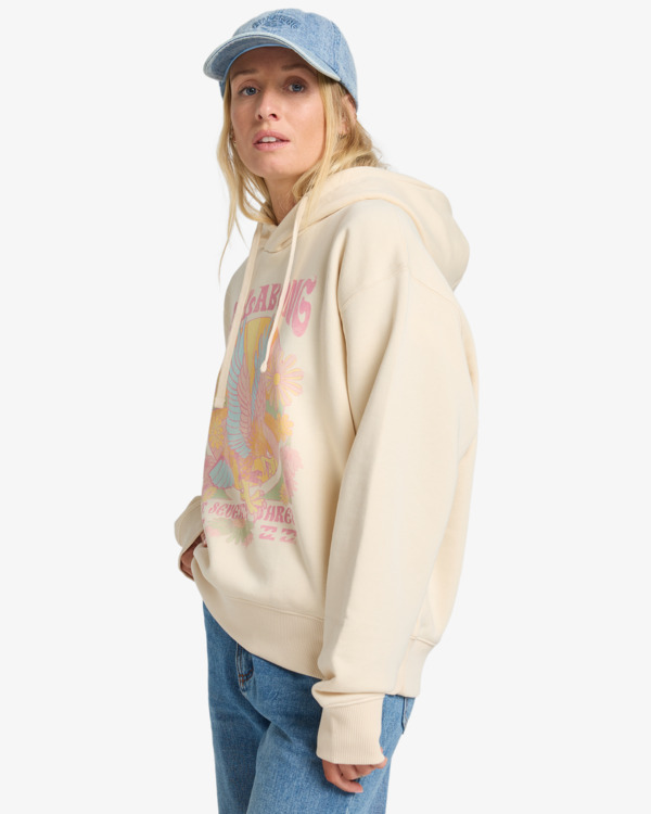 3 Aguila - Felpa con cappuccio da Donna White EBJSF00186 Billabong