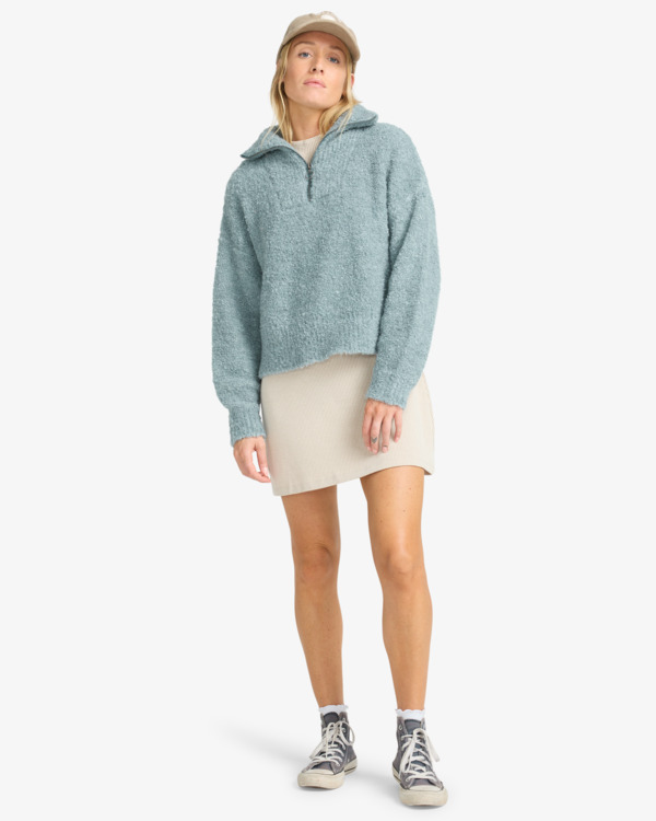 1 Lost Heaven - Half Zip Jumper for Women Blue EBJSW00135 Billabong