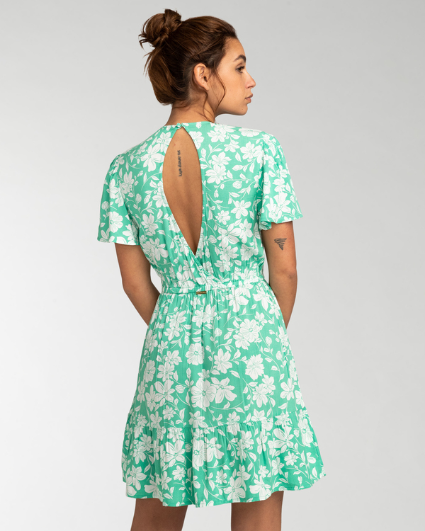 2 Spring Light - Mini Wrap Dress for Women Green EBJWD00120 Billabong