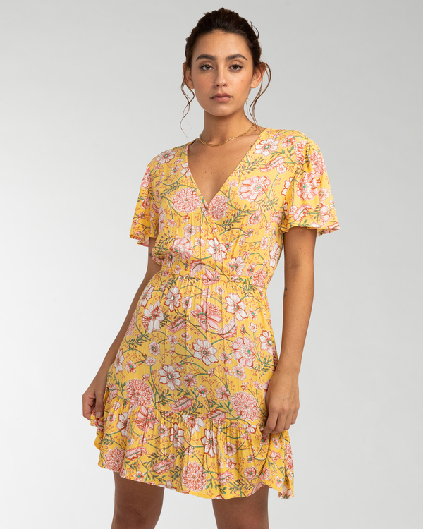 Spring Light Mini Wrap Dress for Women Billabong