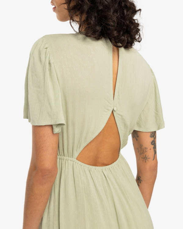 4 Jet Set - Vestido de Longitud Media para Mujer Verde EBJWD00134 Billabong