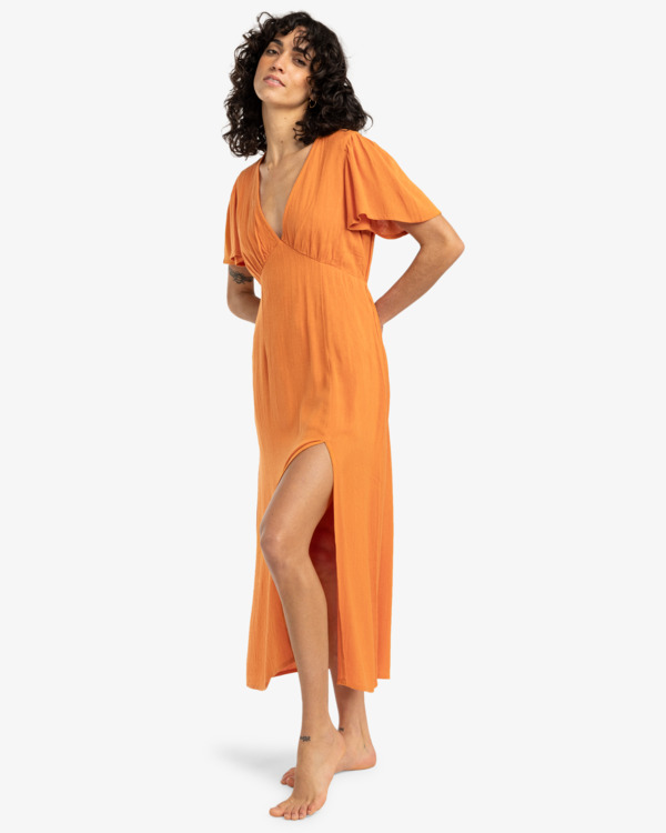 3 Jet Set - Midi Dress for Women Orange EBJWD00134 Billabong