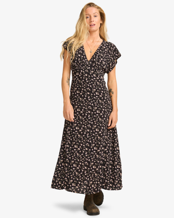 0 Bright Skies - Robe midi pour Femme Noir EBJWD00157 Billabong