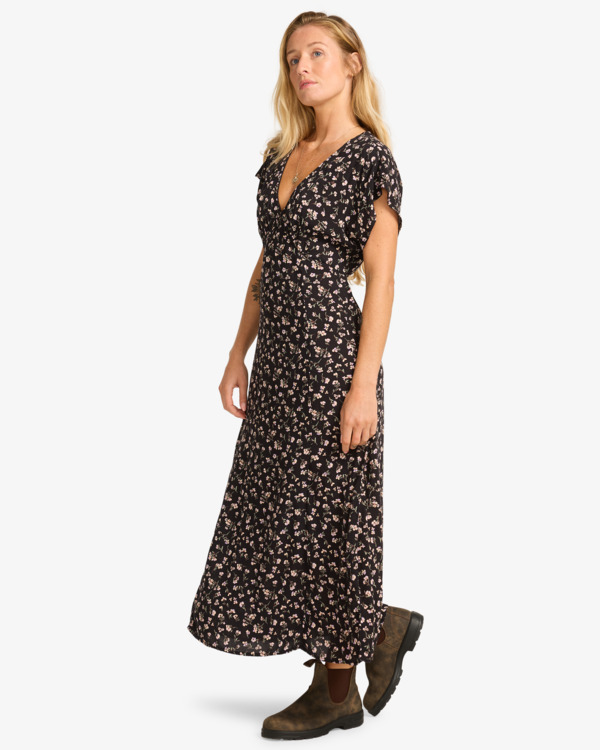 3 Bright Skies - Robe midi pour Femme Noir EBJWD00157 Billabong