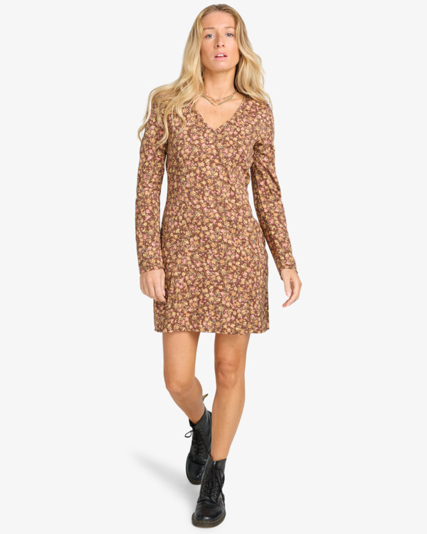 2 Your Time - Mini Dress for Women Brown EBJWD00163 Billabong